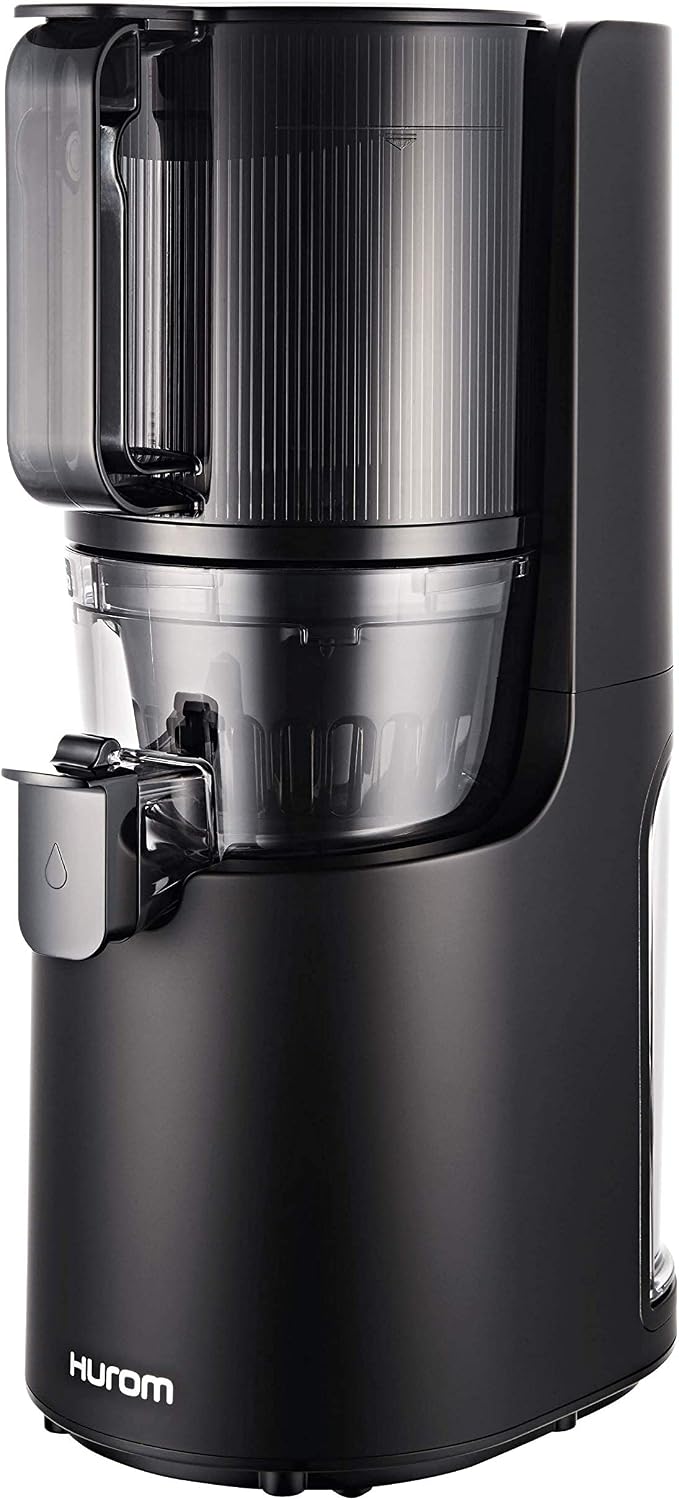 Hurom H200 Renewed Easy Clean Slow Juicer, Matte Black | Hands-Free | Hopper Fits Whole Produce | Quiet Motor | BPA Free | Easy Assembly | Cold Press Masticating Juicer