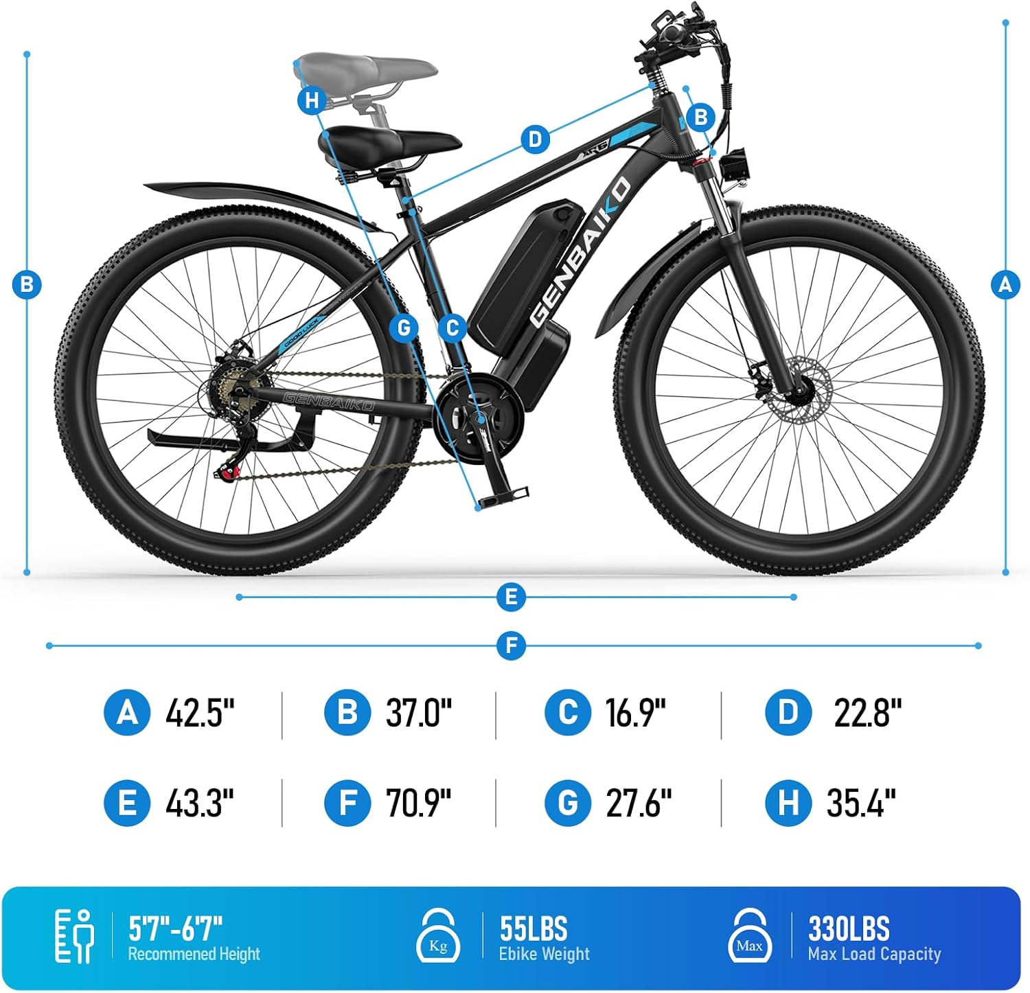 29' Electric Bike for Adults, Max 37MPH 2000W Peak 921.6WH Electric Mountain Bike, 80 Miles Ebike 21-Speed Gears, IP7 Waterproof E Bicycle E Bike for Commuter