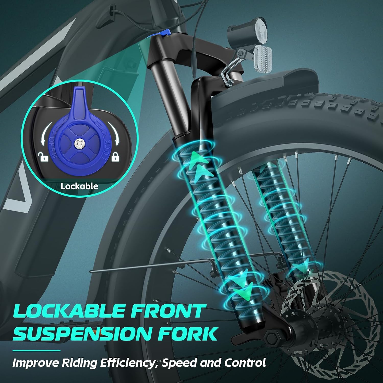 Vivi ACE01 Electric Bike for Adults,26' x 4.0 Fat Tire Ebike,750W Peak Motor Torque Sensor Electric Mountain Bike,20MPH Electric Bicycle with 48V 15AH Battery,Hydraulic Brake,SGS Certified to UL2849