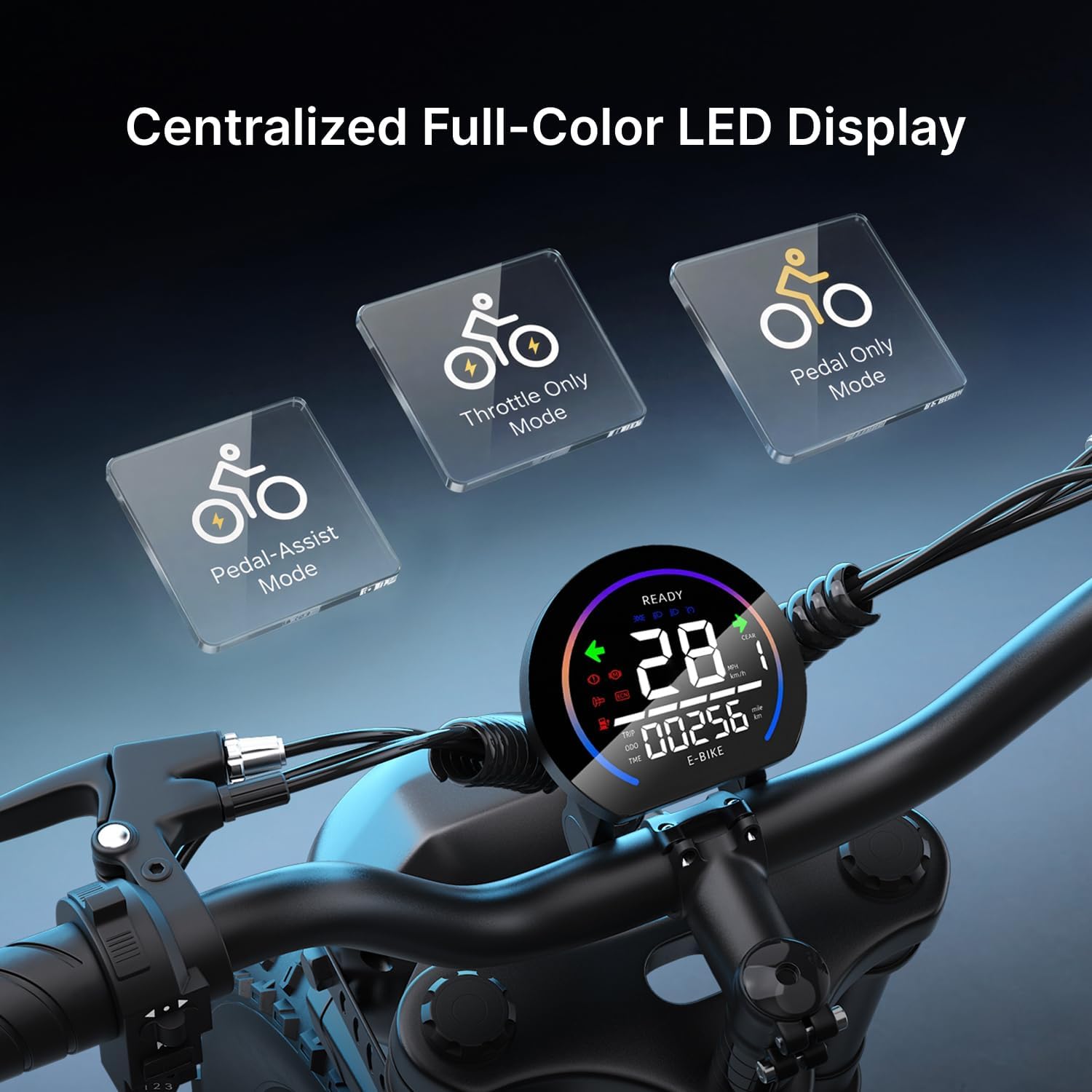 DEEPOWER Electric Bike for Adults,2000W Peak Motor&28MPH Electric Dirt Bike，48V 20AH/35AH/60AH Battery, 70-160 Max Miles,Dual Suspension Ebikes for Adults, 20' Fat Tire E Bike