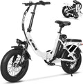 Electric Bike for Adults, 750W Long Range Foldable Ebike with One/Dual Removable Battery, 40-120 Mile/25-30MPH, 20'/16' Fat Tire Electric Bicycle