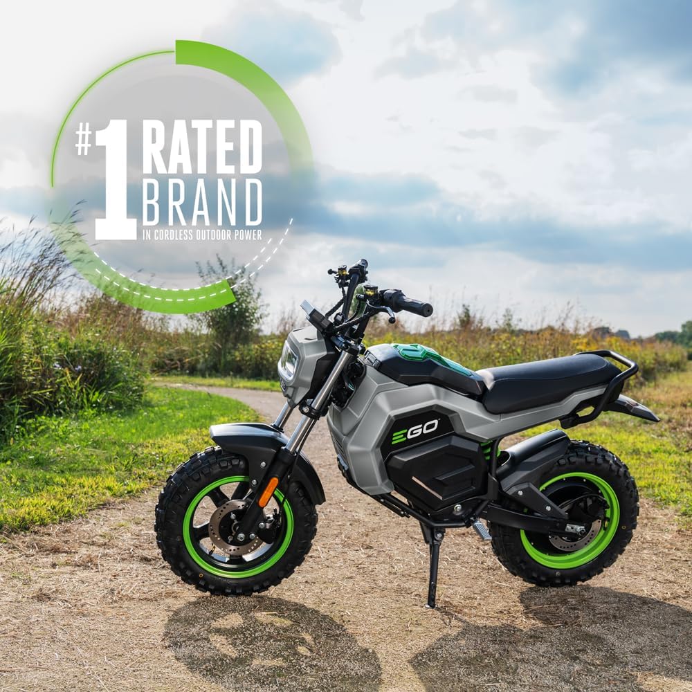 EGO POWER+ Battery Powered Electric Mini Bike, 28 MPH, Includes (2) 56V 7.5Ah Batteries and Charger - MB1005-2