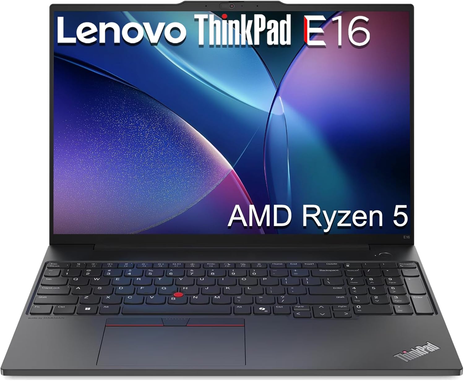 Lenovo ThinkPad E16 Business Laptop, 16' FHD+, AMD Ryzen 5 7535U (> Intel i7-1360P), Fingerprint, Backlit, 1080p Webcam, IST Computer Customized 16GB/32GB/64GB DDR5 RAM, 512GB/1TB/2TB SSD, Win 11 Pro