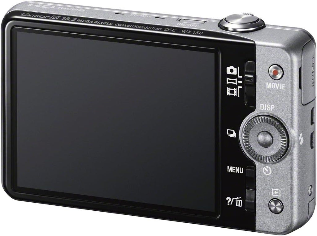 Sony Cyber-shot DSC-WX150 18.2 MP Exmor R CMOS Digital Camera with 10x Optical Zoom and 3.0-inch LCD (Silver) (2012 Model)