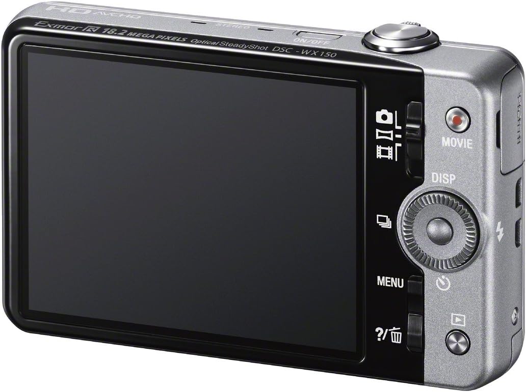 Sony Cyber-shot DSC-WX150 18.2 MP Exmor R CMOS Digital Camera with 10x Optical Zoom and 3.0-inch LCD (Silver) (2012 Model)