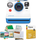 Polaroid Now 2nd Generation I-Type Instant Film Camera (Blue), Shoot and Print Bundle with Magnetic/Hanging Photo Frames and Color Instant Film (8 Exposures) (3 Items)