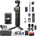DJI Osmo Pocket 3 Creator Combo, 1'' CMOS, 4K Resolution/120fps Vlog Camera, 3-Axis Stabilization Bundle + Accessories Including 128GB Extreme Card, Editing Software Package, Starter Kit