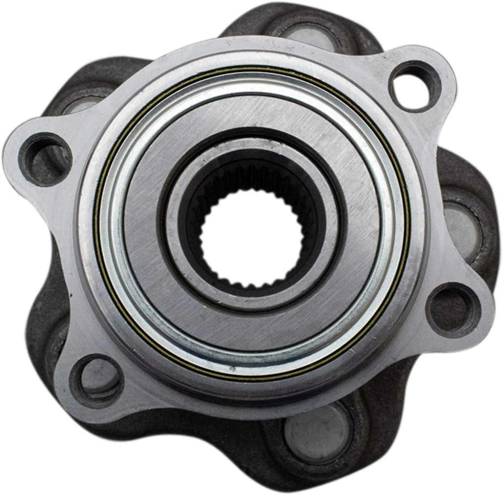 TRQ Front and Rear Wheel Bearing and Hub Assembly Set 4 Piece Compatible with 2003 Infiniti G35 2004-2006 G35 Base Model 2007 G35 Coupe 2003-2009 Nissan 350Z