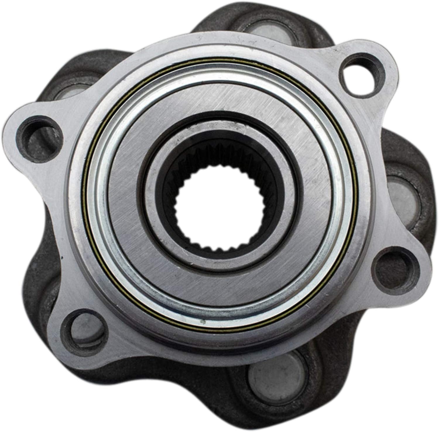 TRQ Front and Rear Wheel Bearing and Hub Assembly Set 4 Piece Compatible with 2003 Infiniti G35 2004-2006 G35 Base Model 2007 G35 Coupe 2003-2009 Nissan 350Z