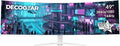 Deco Gear White 49 Inch Curved Monitor, 144HZ Ultrawide DFHD Screen, 3840x1080 32:9 VA Panel, R1500 E-LED, 2 HDMI 2 Display Port, 3000:1, Laptop PC Computer Accessory for Work Gaming Design Create