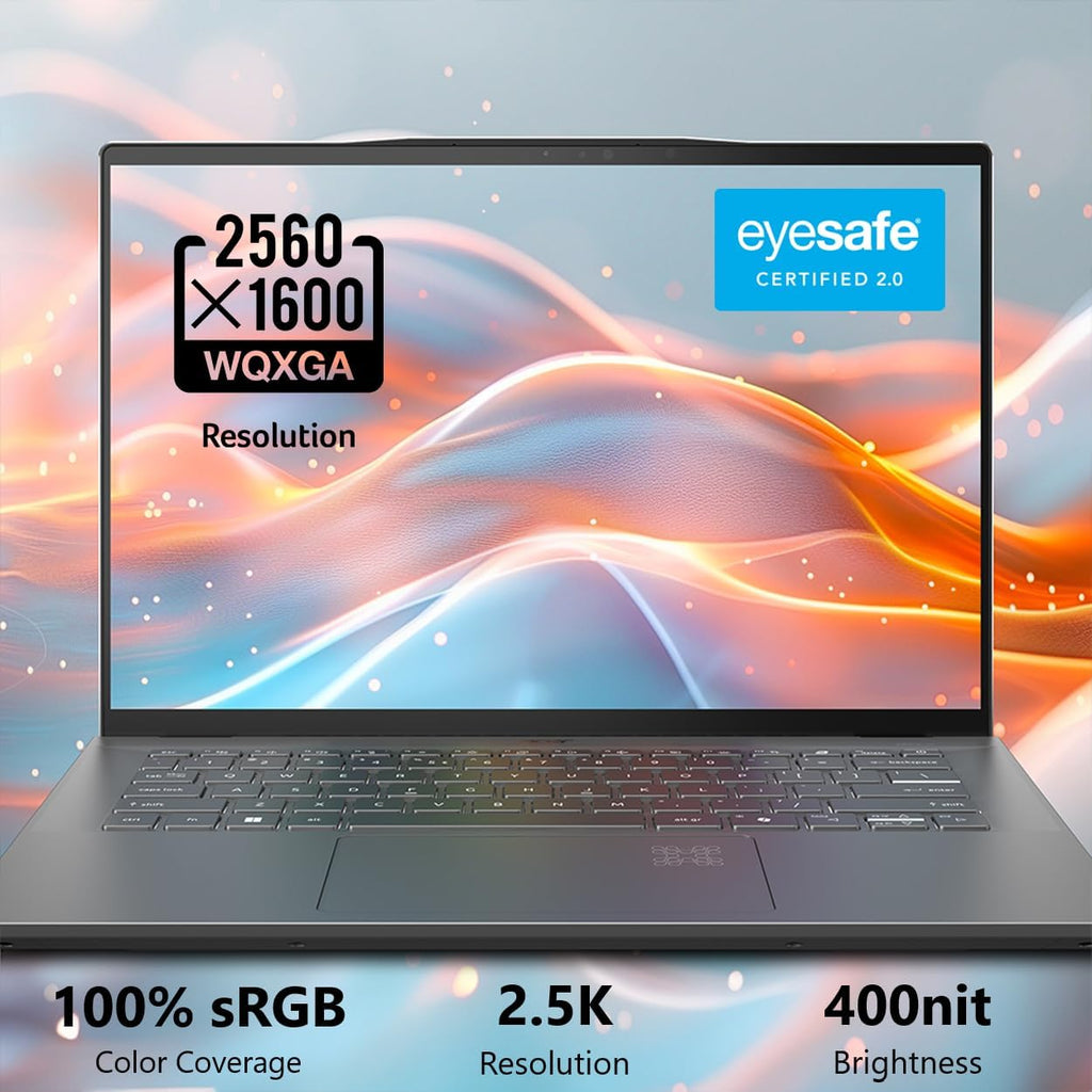 acer Swift 14 AI Copilot+ PC | 14.5' 2.5K 120Hz Display | Unlock AI Experiences | Snapdragon X Plus 10-Core Processor | 16GB LPDDR5X | 1TB Gen 4 SSD | Wi-Fi 7 | Windows 11 Home | SF14-11-X128