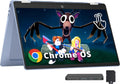 HP Chromebook x360 14' HD Touchscreen Laptop, Intel N200 Processor, 4GB RAM, 288GB Storage(128GB SSD+160GB Docking Station Set), Intel UHD Graphics, Webcam, Bluetooth, Wi-Fi 6, Chrome OS, Blue