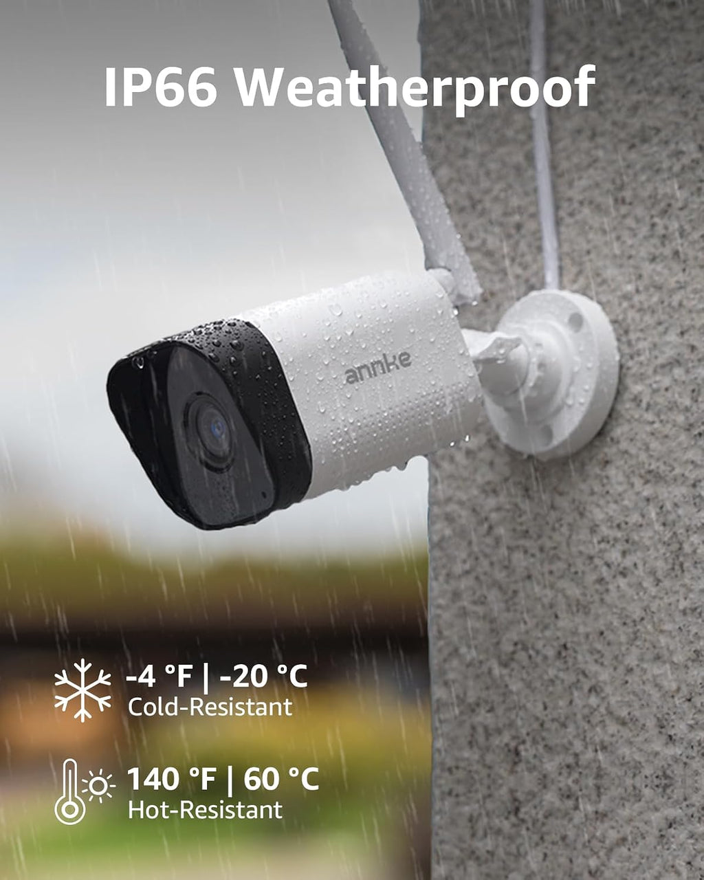 ANNKE Wireless Camera System, 16CH Expandable 4K Security NVR, 4Pcs 3MP Outdoor Cameras(Plug-in Power Required), 2-Way Audio, Dual-Band WiFi, Human Detection, IP66 Waterproof, 24/7 Protection, 1TB HDD