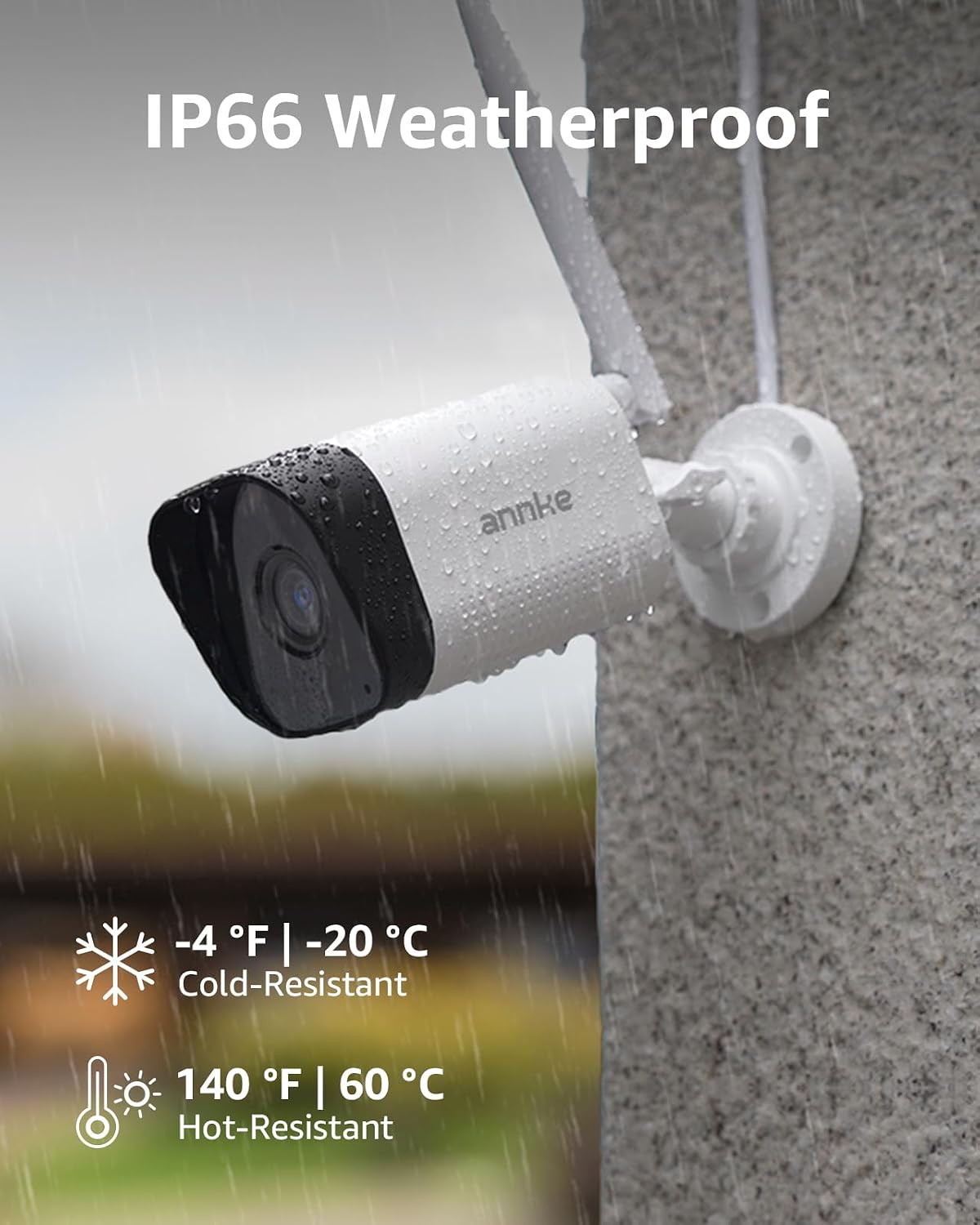 ANNKE Wireless Camera System, 16CH Expandable 4K Security NVR, 4Pcs 3MP Outdoor Cameras(Plug-in Power Required), 2-Way Audio, Dual-Band WiFi, Human Detection, IP66 Waterproof, 24/7 Protection, 1TB HDD