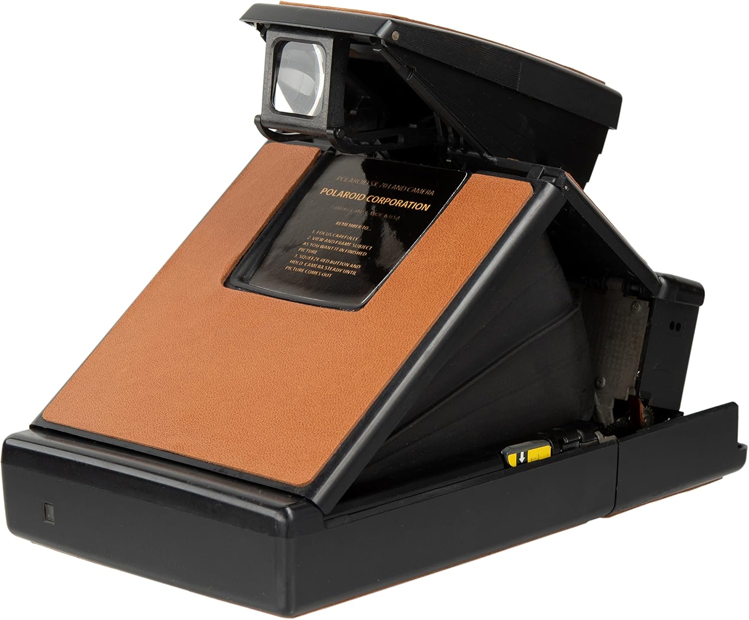 Polaroid SX-70 Land Camera Model 2 – Black Edition | Refurbished Folding SLR Instant Camera | Manual Focus | Uses SX-70 Film (Renewed)
