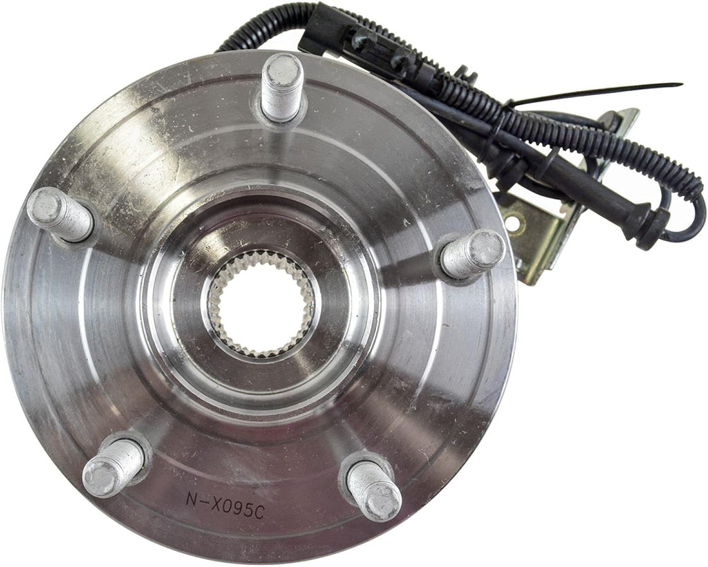 TRQ 2 Piece Front Rear Wheel Bearing & Hub Assembly Set Compatible with 2008-2011 Chrysler Town & Country Dodge Grand Caravan 2009-2011 Volkswagen Routan