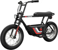 Razor Electric Bike for Ages 18+, 220 lb Max Weight, Black, w/ 350W Motor, 16' Tires & 36V Battery, Up to 15.5 MPH, Rambler 16 – Rechargeable Minibike for Teens and Adults