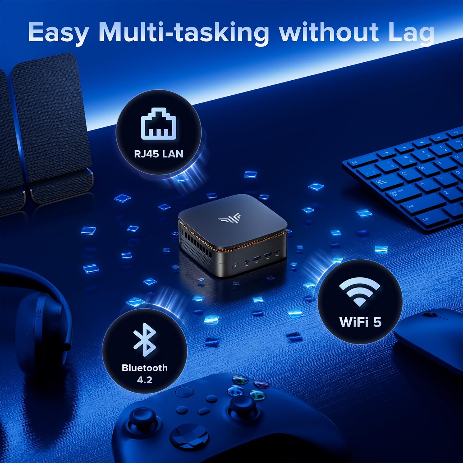 KAMRUI Pinova P1 Mini PC, W-11 Pro AMD Ryzen 4300U(Beat 3500U/N150/N95/10110U up to 3.7GHz), 16GB RAM 256GB SSD Mini Desktop Computer Support 4K HDMI+DP+Type-C, with Dual WiFi, Business Home Office