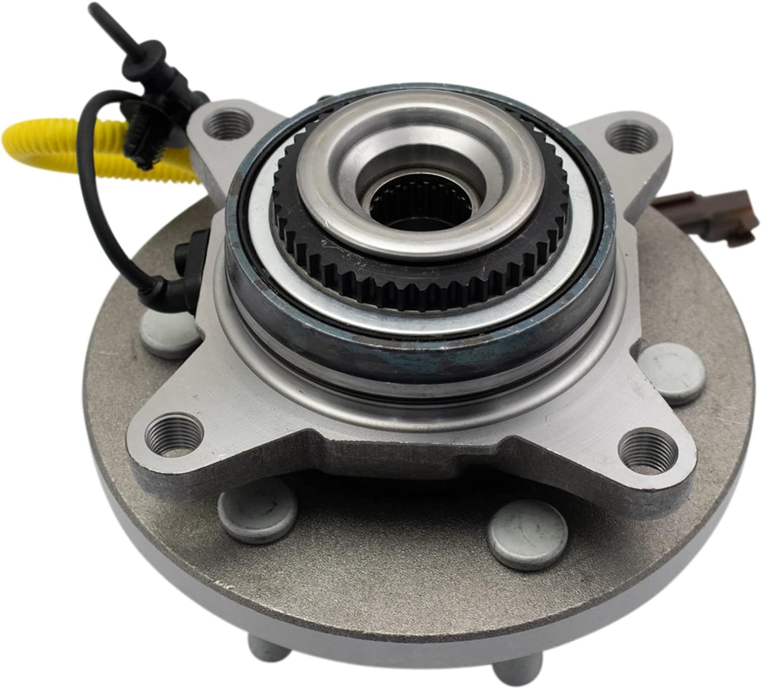TRQ Front Left and Right Wheel Bearing and Hub Assembly Set 2 Piece Compatible with 2018-2021 Ford Expedition Four Wheel Drive 2018-2021 Lincoln Navigator Four Wheel Drive