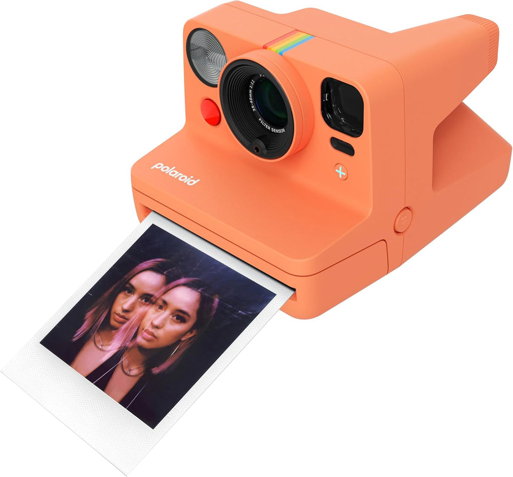 Polaroid Now+ 3rd Generation I-Type Instant Film Camera - Bluetooth Connected App Controlled - Coral - Camera Only No Film (9162)
