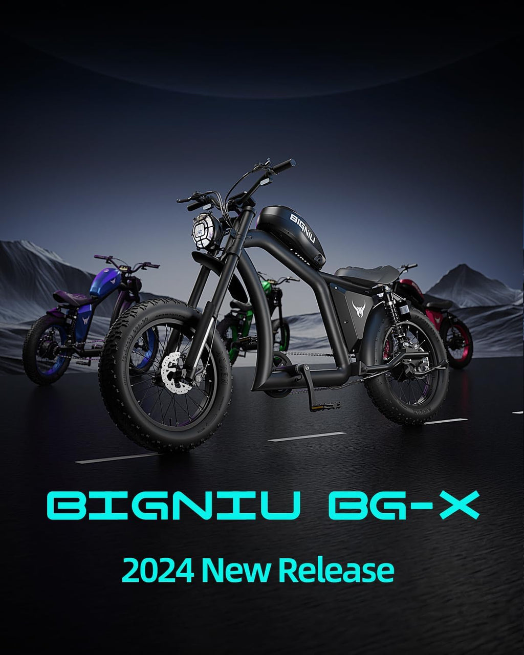 BIGNIU BG-X Electric Bike for Adults,1500W Brushless Motor 48V/31.5Ah Up to 40 Miles E-Bike Front/Rear Turn Signal Dual Suspension Ebikes