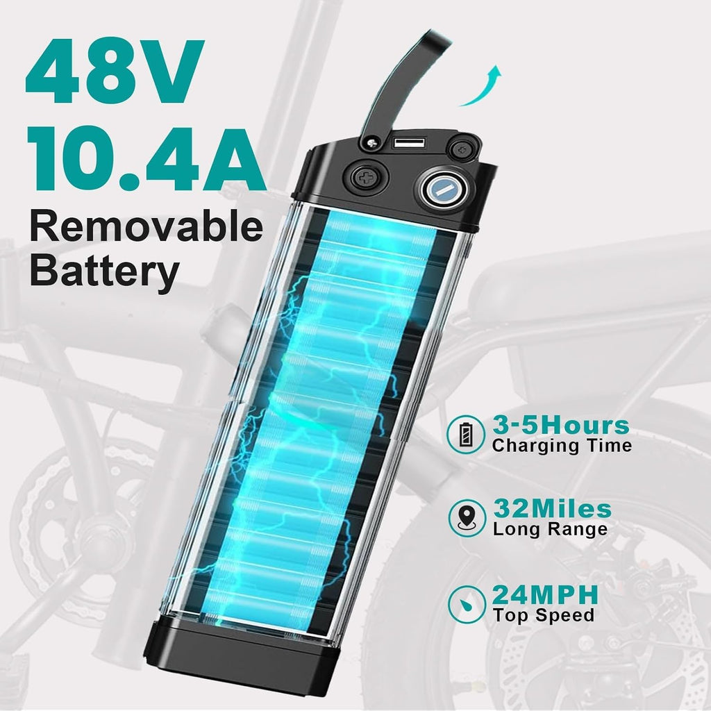 LELEKUAI Electric Bike for Adults, 1200W Peak Motor Commuter Ebike, 20-28MPH Speed, 32 Miles Range, Removable Waterproof Battery, Dual Disc Brakes Electric Bicycle, UL 2849 Certified