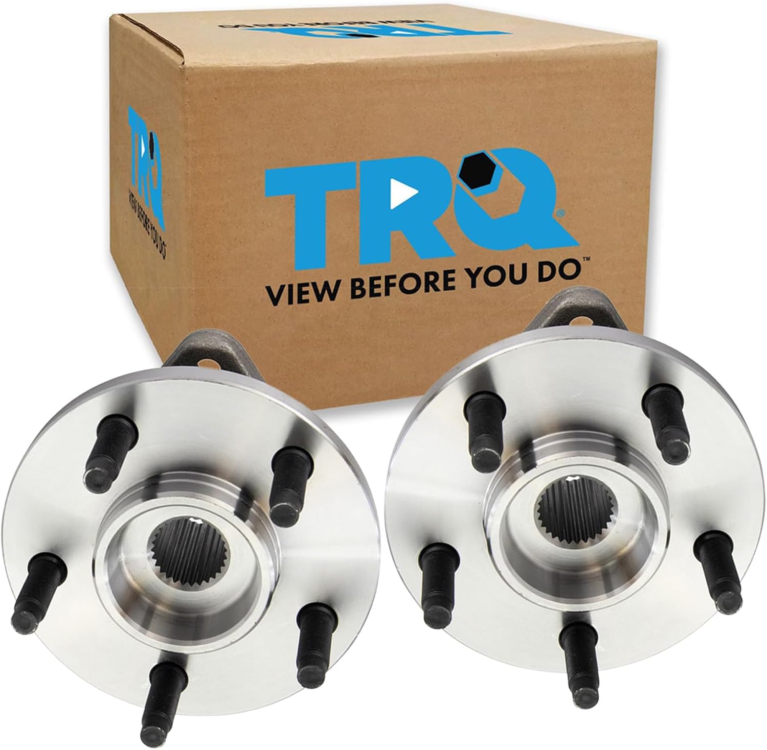 TRQ Front Left and Right Wheel Bearing and Hub Assembly Set 2 Piece Compatible with 10-11 Ford Ranger 4WD 09 Ranger 4WD from 9-14-09 Production Date 03-04 Mazda B4000 SE 05-09 B4000