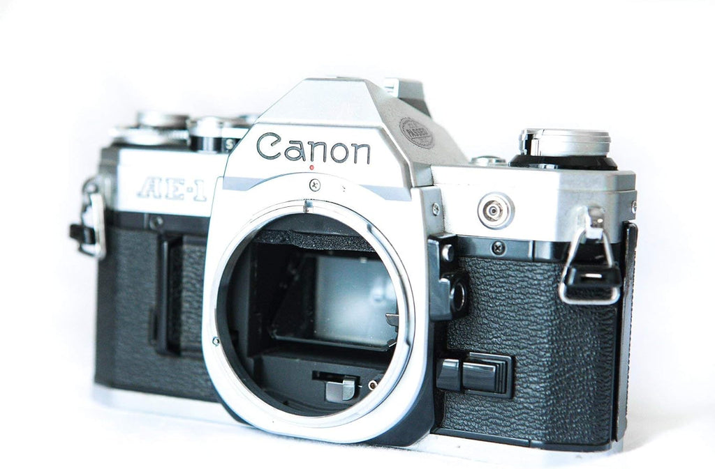 Vintage Canon AE-1 35mm SLR Camera with 50mm 1:1.8 Lens (Renewed)