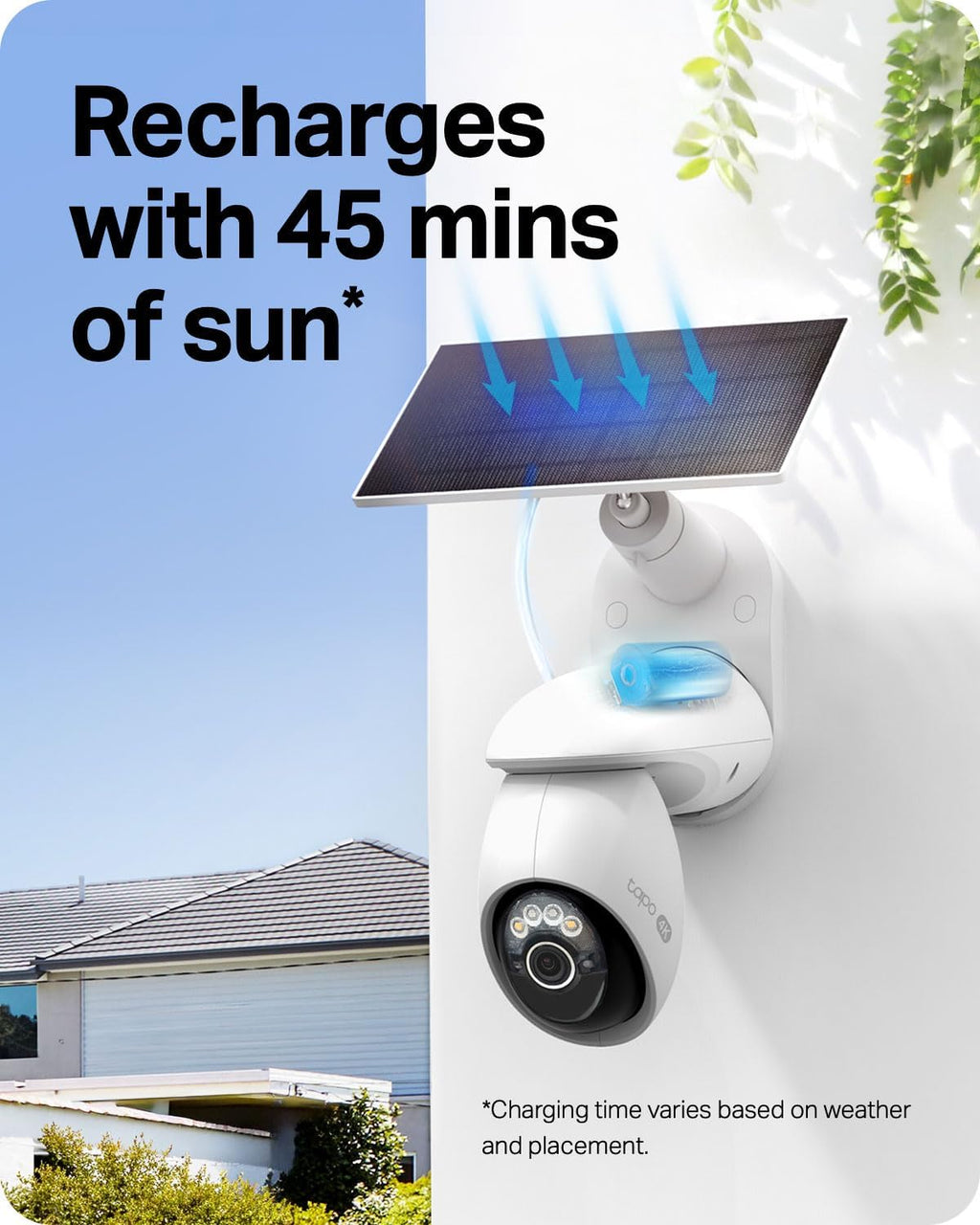 Tapo 4K Outdoor Pan/Tilt Wireless Security Camera - Battery with Solar Charging, 360° Motion Track, 24/7 Capture, Person/Vehicle Detection, Subscription-Free Local Storage or Optional Cloud, C660 KIT