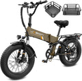 Jasion X Hunter PRO Electric Bike for Adults,1800W Peak 20''Fat Tire Foldable E Bikes,Folding Ebike Up to 80 Miles Range 30 MPH,720 WH Removable Battery,Certified by UL2849，X Hunter Upgrade