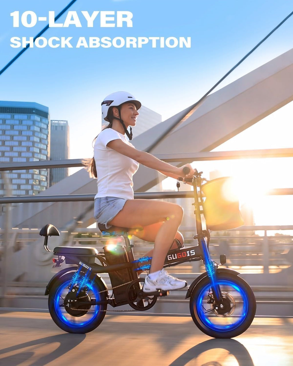 Electric Bike for Adults, 16'/20' Tire E-Bike with 750W/1000W Peak Motor, 48V Removable Battery, Up to 45/60 Miles Range & 28/30MPH, Folding Electric Bike for City and Outdoor Ride