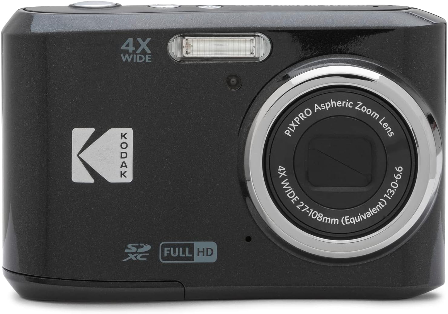 Kodak FZ45BK PIXPRO FZ45 16MP Digital Camera, Black Bundle with Lexar 32GB High-Performance 800x UHS-I SDHC Memory Card + Deco Photo Point and Shoot Field Bag Camera Case
