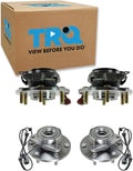 TRQ 2 Piece Front Rear Wheel Bearing & Hub Assembly Set Compatible with 2004-2007 Infiniti QX56 2005-2007 Nissan Armada 2004 Pathfinder Pathfinder Armada