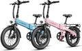Jasion EB6 Foldable Electric Bike for Adults,【1200W Peak Motor, 25 MPH, 50 Miles Range】 20' Fat Tire Ebike with 48V Built-in Battery, Lightweight Aluminum Frame E Bike for Commuting, Off-Road, Travel