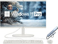 HP 21.5' FHD All-in-One Desktop Computer, Dual-Core Intel Celeron, Windows 11 Pro, Snow White (Renewed) (Snow White, 8GB RAM | 512GB SSD)