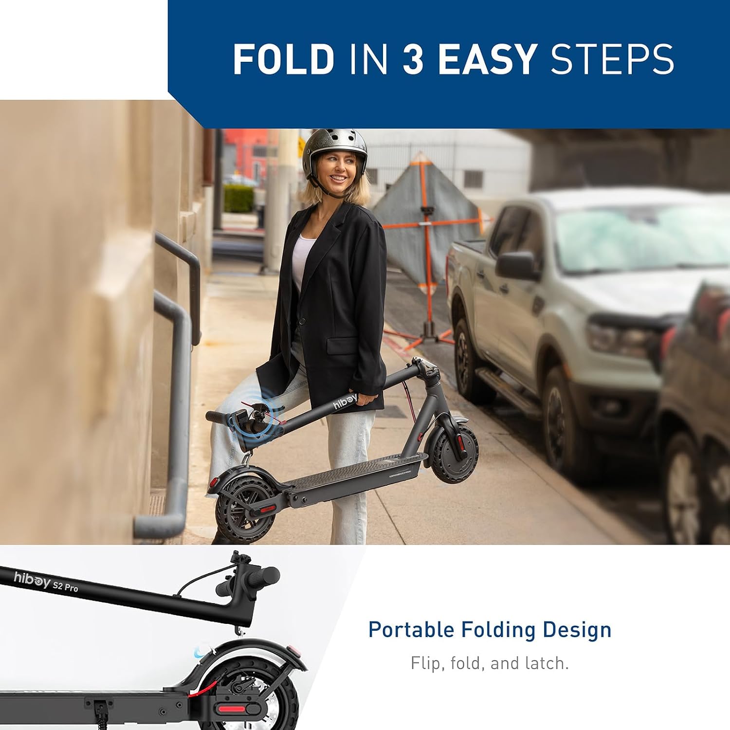 Hiboy S2 Pro/X300 Electric Scooter, 500W Motor, 10'/12' Tires, 25/38 Miles Range E Scooter, 19/23 Mph Folding Commuter Electric Scooter for Adults