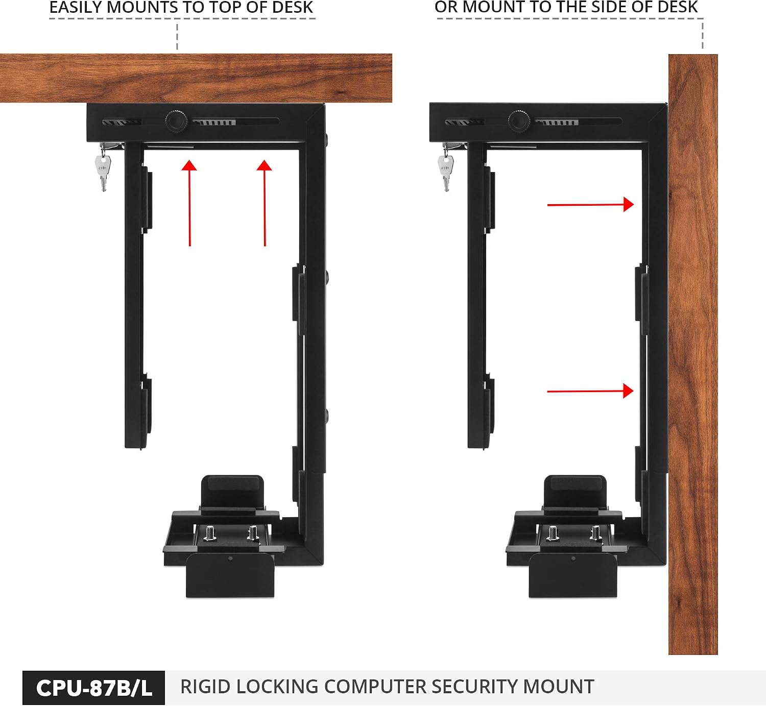 Penn Elcom Under-Desk Computer Mount, PC Tower Holder