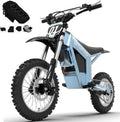 Tuttio Soleil01-GB E-Dirt-Bike - Peak 3000W 37MPH 200NM Electric-Bike with 48V 21Ah Battery, 14'/12' Fat Tire Electric Motocycle with Dual Suspension, Off-Road Ebike for Adults-Teens (USA Warehouse)
