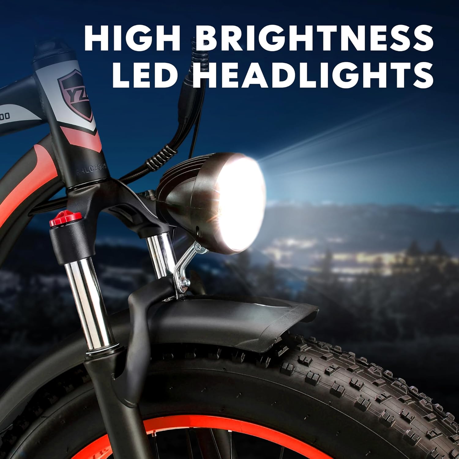 Electric Bike for Adults, 2000W Peak Motor E Bikes, 26' Fat Tire Electric Mountain Bike, 32 MPH Electric Bicycle, 48V 17.5Ah (840Wh) Removable Battery, UL2849 Certified