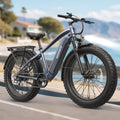 QRONGE Electric Bike for Adults 1800W Peak, Adult Electric Bicycles, 26' Fat Tire Ebike, 28MPH(PAS Mode) Electric Mountain E Bike, Up to 70 Miles, 7 Speed