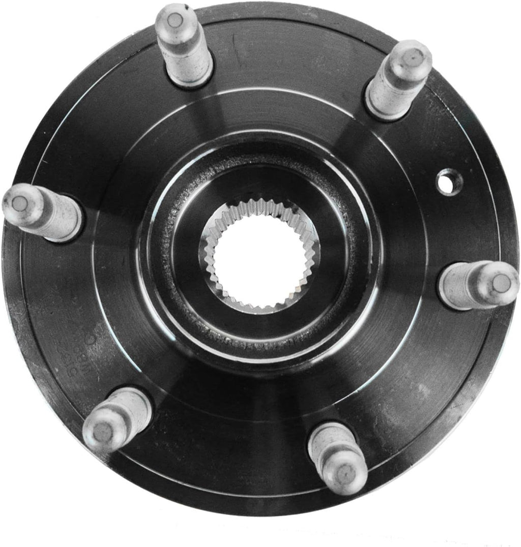 TRQ Front and Rear Wheel Bearing and Hub Assembly Set 4 Piece Compatible with 2008-2017 Buick Enclave 2009-2017 Chevrolet Traverse 2007-2016 GMC Acadia 2017 Acadia Limited 2007-2010 Saturn Outlook