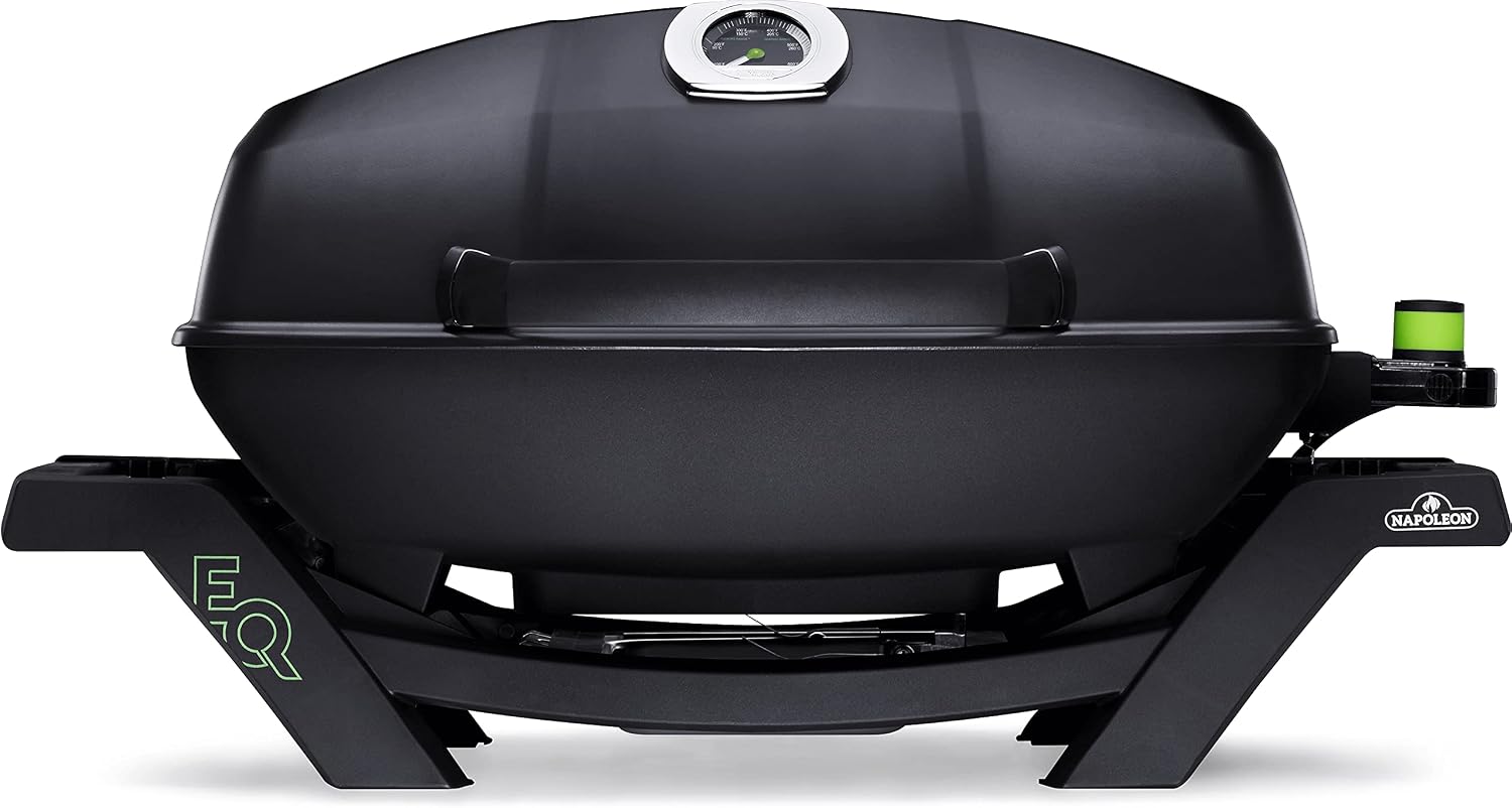 Napoleon TravelQ PRO285E Portable Electric Grill, Black, Tailgating, Camping, and Small Outdoor Spaces