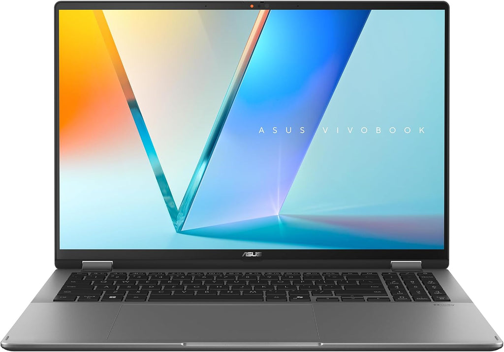 ASUS Vivobook 16 Flip Laptop (2026), Copilot+ PC, 16' 16:10 WUXGA OLED Touch Display, Intel® Core™ Ultra 7 256V Processor, Intel® Arc™ Graphics, 16GB RAM, 512GB SSD, WiFi 7, Windows 11 Home