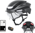 Lumos Ultra E-Bike Smart Helmet | NTA 8776 Certified | Front & Rear LED Lights | Retractable Face Shield | App Controlled | EBike, Scooter, Cycling, Bicycle | Adults, Men Women