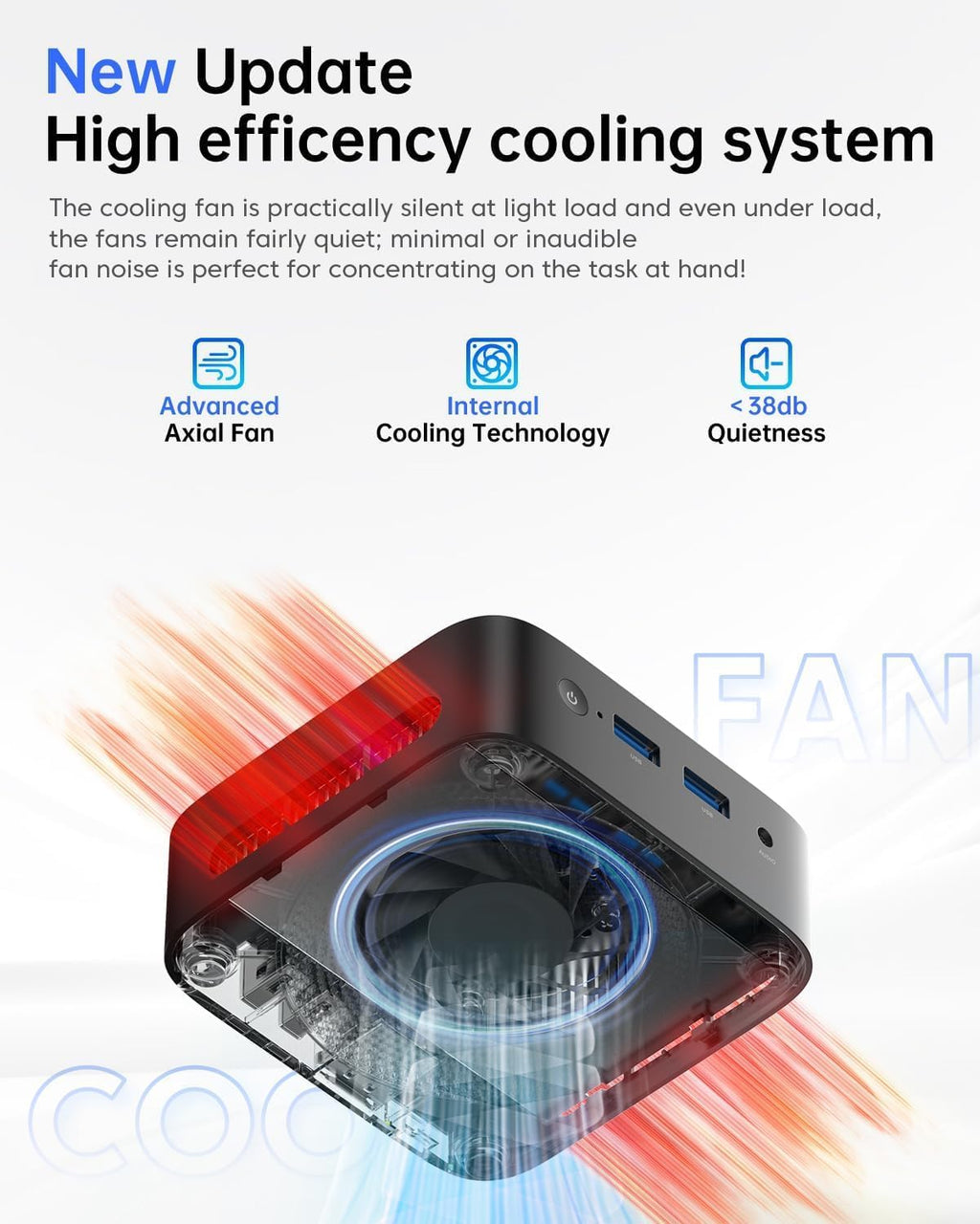 ACEMAGIC Mini Pc 11 Pro, Processor N97 up to 3.6 GHz Mini Computers, 8GB DDR4 256GB SSD, 4K Dual Display WiFi BT VESA Micro Small Pc for Business and Home, Mini Desktop