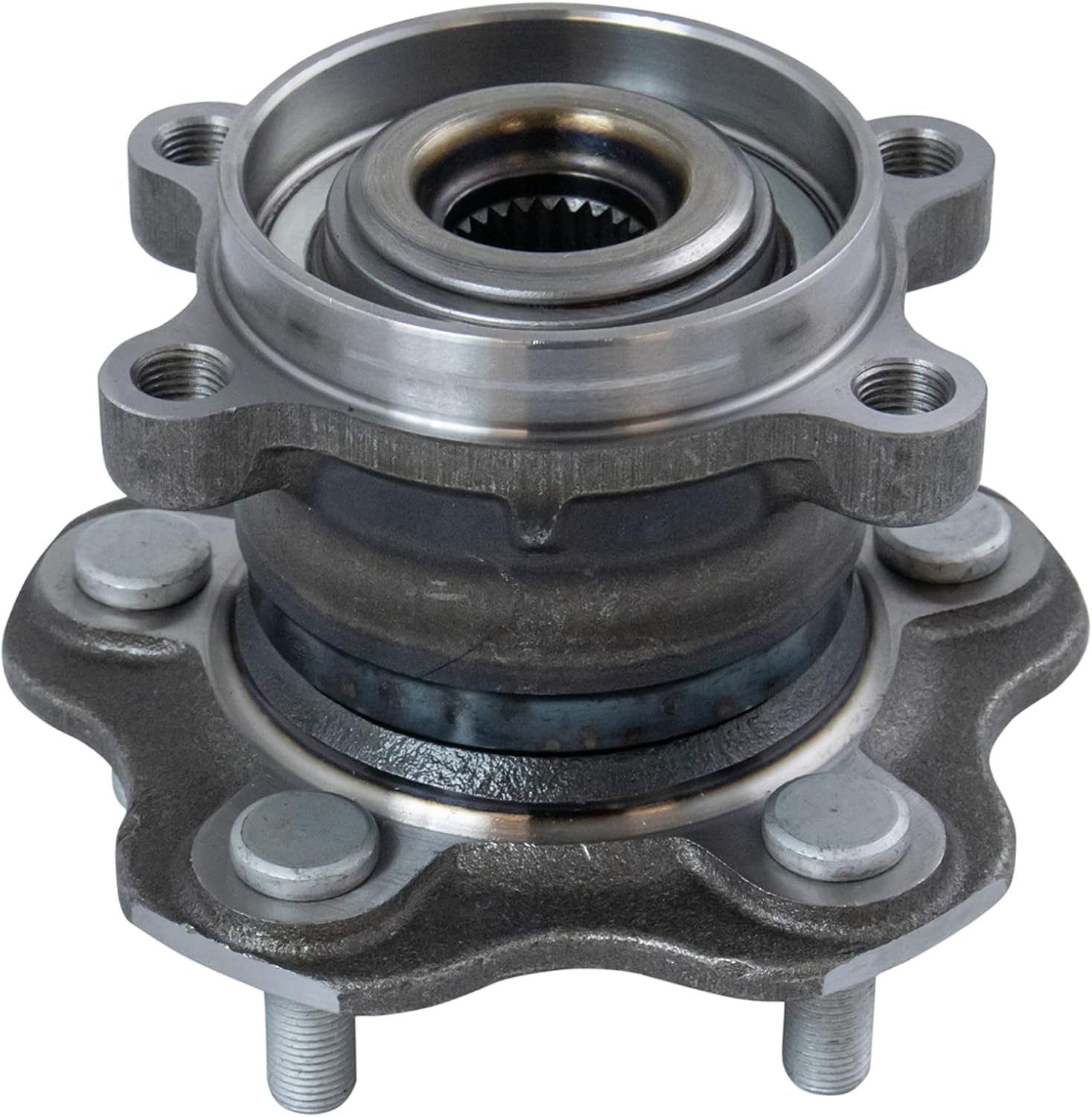 TRQ Front and Rear Wheel Bearing and Hub Assembly Set 4 Piece Compatible with 2014-2019 Nissan Rogue All Wheel Drive 2017-2022 Rogue Sport All Wheel Drive