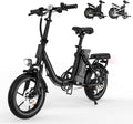 SEHOMY 2-Seat Electric Bike for Adults 630W Peak Motor, 25MPH Folding Ebike, 16' Adults Electric Bicycles with 30° Uphill, 288WH Removable Battery, 35 Miles Long Range, Commuter E Bikes Teens 14+