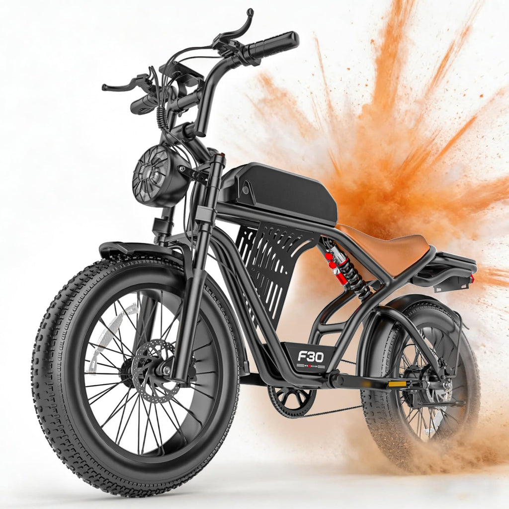 Misodo Electric Bike for Adults, Peak 2500W Motor, 32MPH & 100 Miles PAS Range, NFC & Password Unlock, 48V 20AH Battery, Electric Dirt Bike, Dual Suspension 20'x4.0' Fat Tire Off-Road Ebike