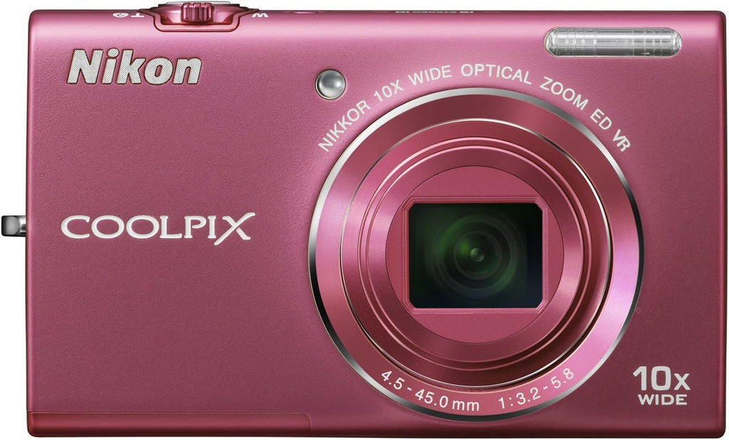 Nikon COOLPIX S6200 Compact Digital Camera - Pink (16MP, 10x Optical Zoom) 2.7 inch LCD