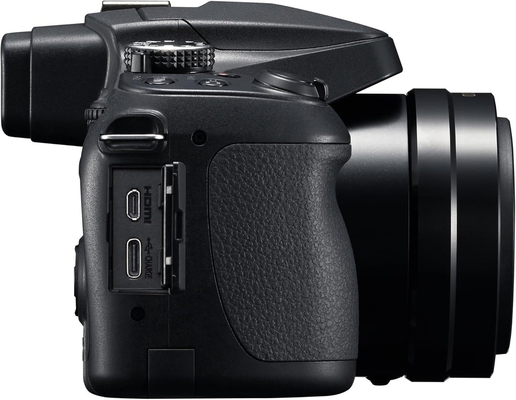 Panasonic LUMIX FZ80D Point and Shoot Digital Camera 4K Photo/Video Recording with Power Optical Image Stabilizer, Vlogging Camera with 60X Optical Zoom & 20-1200mm Wide-Angle Lens - DC-FZ80D